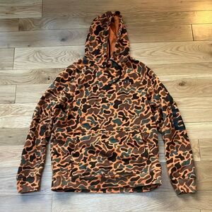 Alaskan Hardgear by Duluth Trading Camouflage Orange Hoodie sz Medium